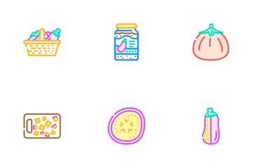 Eggplant Vegetable Aubergine Food Icon Pack