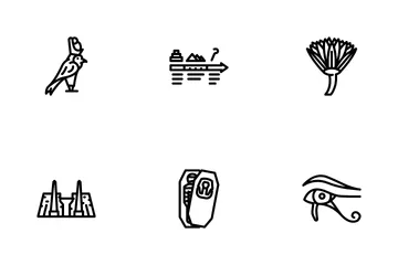 Egypt Civilization Landscape Icon Pack