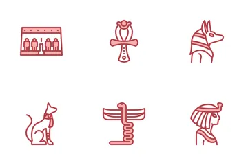 이집트 상징 아이콘 팩