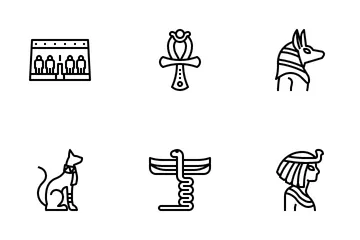 이집트 상징 아이콘 팩