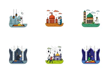 Eid Al Fitr Scene Icon Pack