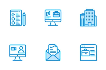 Eine Arbeit finden Symbolpack