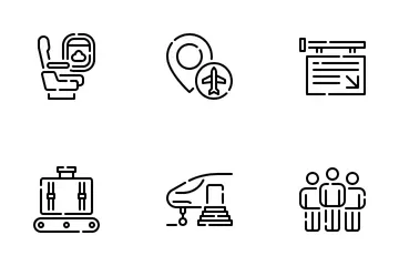 Boarding-Staat Symbolpack