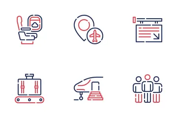 Boarding-Staat Symbolpack
