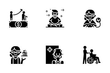 Elderly People Icon Pack