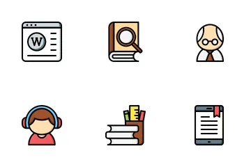 Elearning - Educación en línea Paquete de Iconos