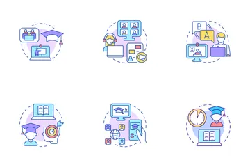 Elearning Platform And Techniques Icon Pack