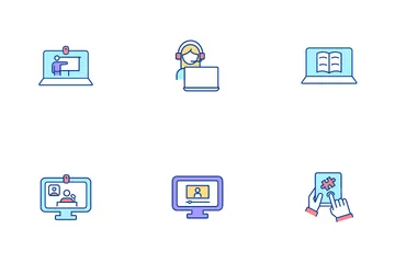 Elearning Software And Techniques Icon Pack