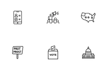 Élection présidentielle américaine Pack d'Icônes