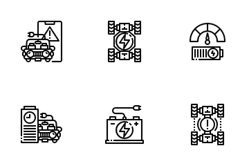Electric Car Icon Pack