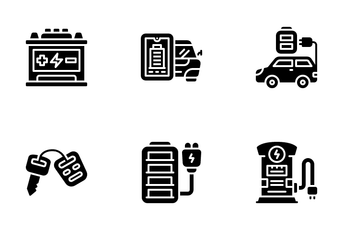 Electric Car Icon Pack