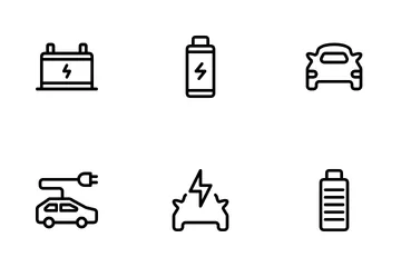 Electric Car Icon Pack