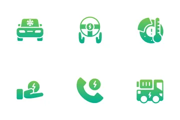 Electric Car Icon Pack