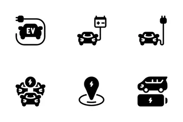 Electric Car Icon Pack