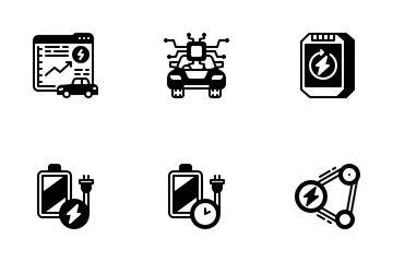 Electric Car Icon Pack