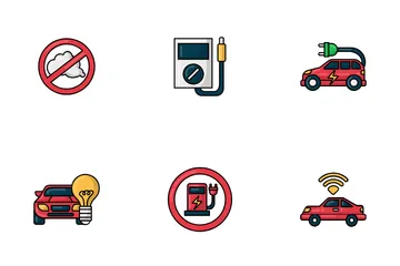 Electric Car Icon Pack