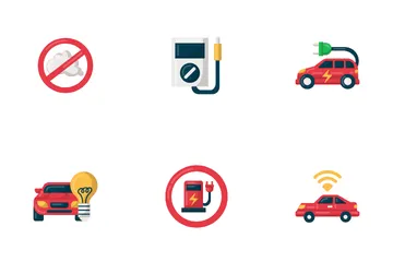 Electric Car Icon Pack