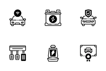 Electric Car Icon Pack