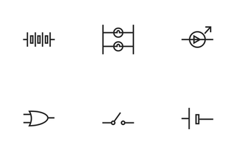 Electric Circuits  Icon Pack