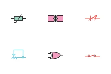 Electric Circuits Icon Pack