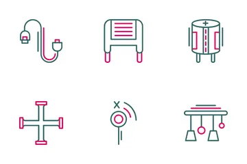 Electric Tools And Parts Icon Pack