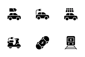 Electric Transport Icon Pack