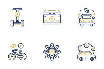 Electric Transport Icon Pack