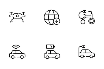 Electric Transport Icon Pack