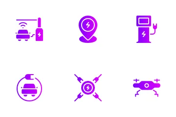 Electric Transport Icon Pack