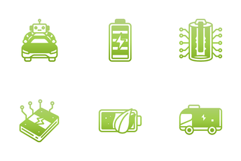 Electric Vehicle Icon Pack