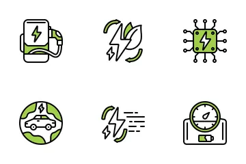 Electric Vehicle Icon Pack