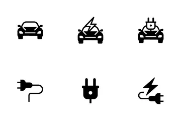 Electric Vehicle Icon Pack