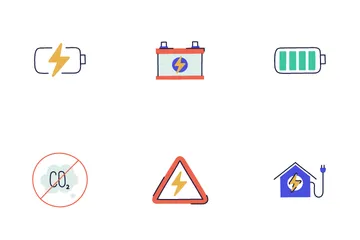 Electric Vehicle Icon Pack