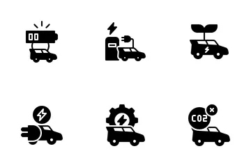 Electric Vehicle Icon Pack