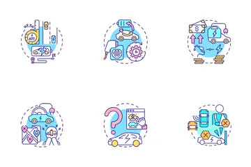 Electric Vehicle Icon Pack