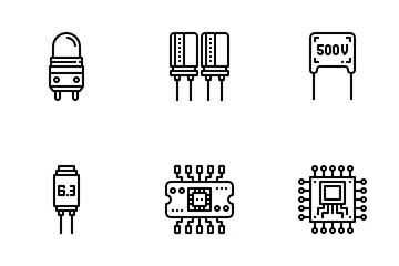 Electrical Components Icon Pack