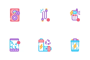 Electrical Waste Tools Icon Pack