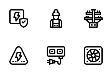 Electrician Element Icon Pack