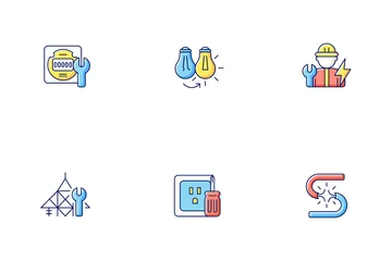 Electrician Service Icon Pack