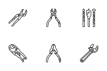 Electrician Tools And Elements Icon Pack