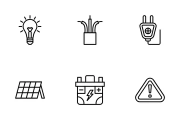 Electrician Tools Icon Pack