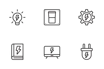 Electricidad Paquete de Iconos