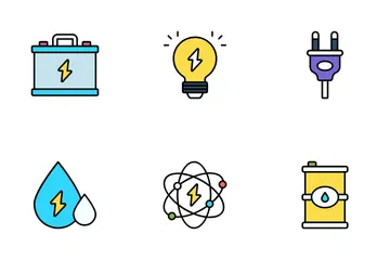 Electricidad Paquete de Iconos