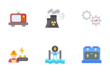 Electricidad y potencia Icon Pack