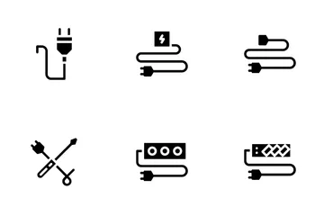 Électricien Pack d'Icônes