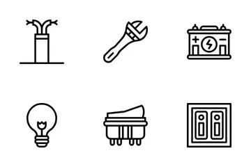 Electricista Paquete de Iconos
