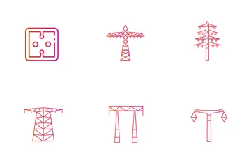 Electricity Supplier Icon Pack