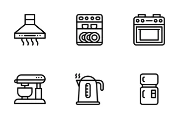 Electrodomésticos Paquete de Iconos