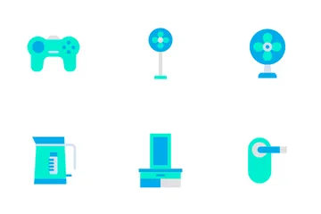 Electrodomésticos - Planos Paquete de Iconos
