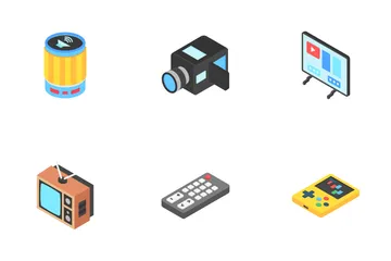 Electronic And Multimedia Icon Pack